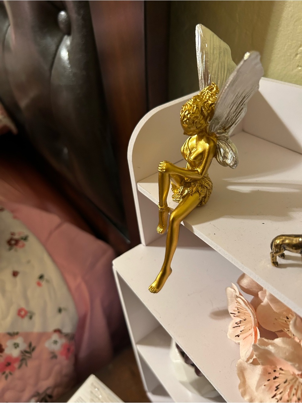 Gold Fairy Wall Decor Figurine - Home Accent